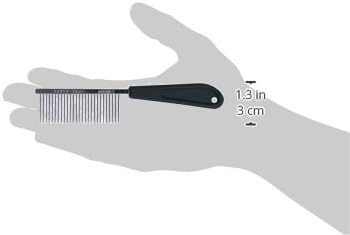 Resco Professional Anti-Static Dog, Cat, Pet Comb for Grooming, Medium Tooth Spacing, 1-Inch Pins