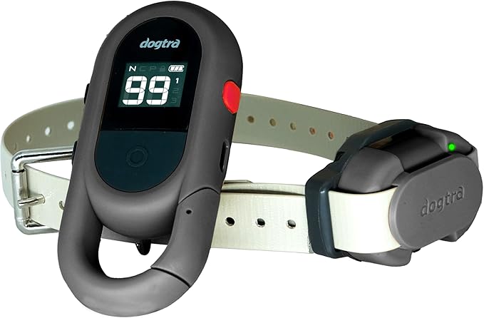 Dogtra CUE Gen 2 Grey – Customizable E-Collar for Dogs Training Collar with Remote – Easy, Safe, Beginner-Friendly Design – 99 Levels, Vibration, Boost, Waterproof, Rechargeable, 400-Yard Range