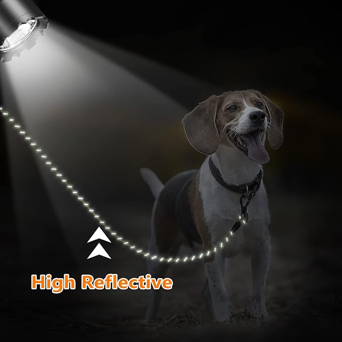 NTR Long Leash for Dog Training, 50FT Rope Lead with with 2 Swivel Hooks and Comfortable Padded Handle for Dog Leash for Small Medium and Large Dogs Walking Training Hiking Camping Playing