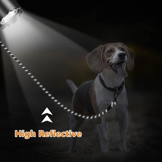 Long Dog Leash for Dog Training 10FT/15FT/20FT/30FT/40FT/50FT/100FT Reflective Leash with 2 Hooks, Heavy Duty Dog Lead for Large Medium Small Dogs Outside Walking Camping Yard, Purple 30FT