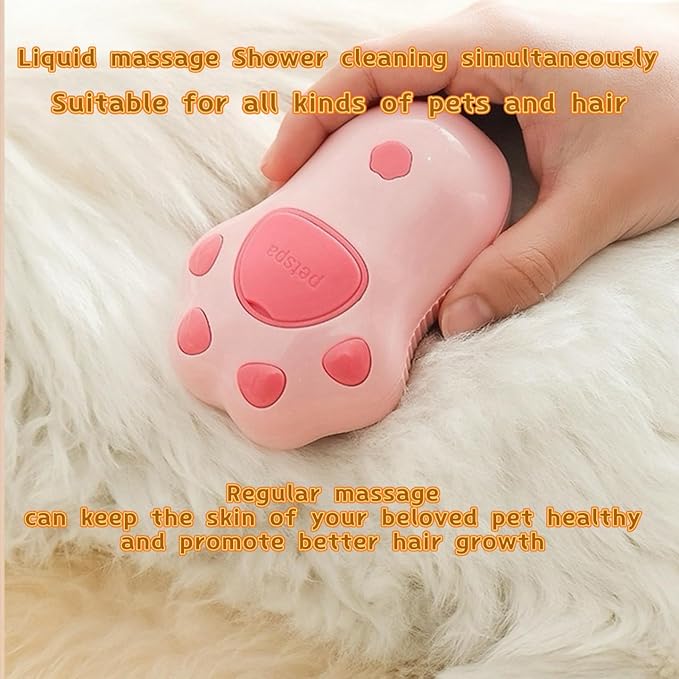 Cat Steam Brush,3 In1 Spray Cat&Dog for Hair Shedding and Cleaning,Silicone Spa Massage Pet Steamer Brushes with Misting Bathing&Dry Cleaning,Pet Grooming Steam Comb