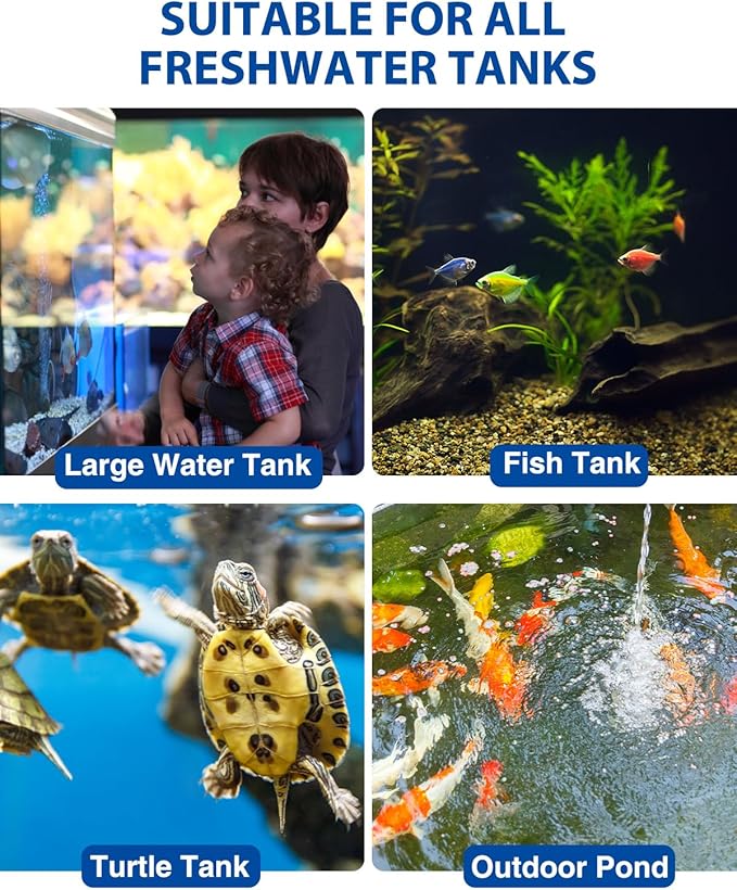 fishkeeper 1000W Submersible Aquarium Heater – Ultra-Safe Digital Fish Tank Heater for 135-280Gal, Leaving Water Auto Power-Off, PID Intelligent Fast Heating, 59°F-93°F Accurate Temperature Control