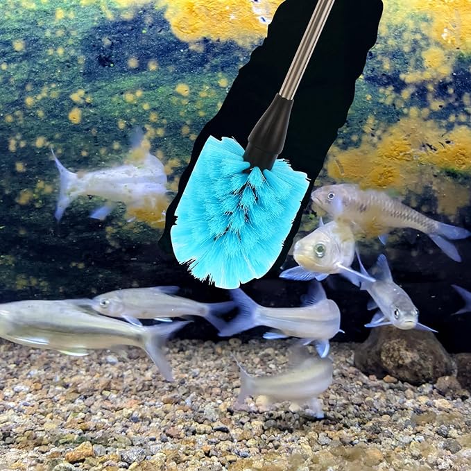 11 in 1 Fish Tank Aquarium Cleaning Brush Kit,Aquarium brushSutiable for Acrylic Fish Tank, and Plastic Fish Tank,Glass Fish Tank,Non Rusting,Fish Tank Cleaning Tools