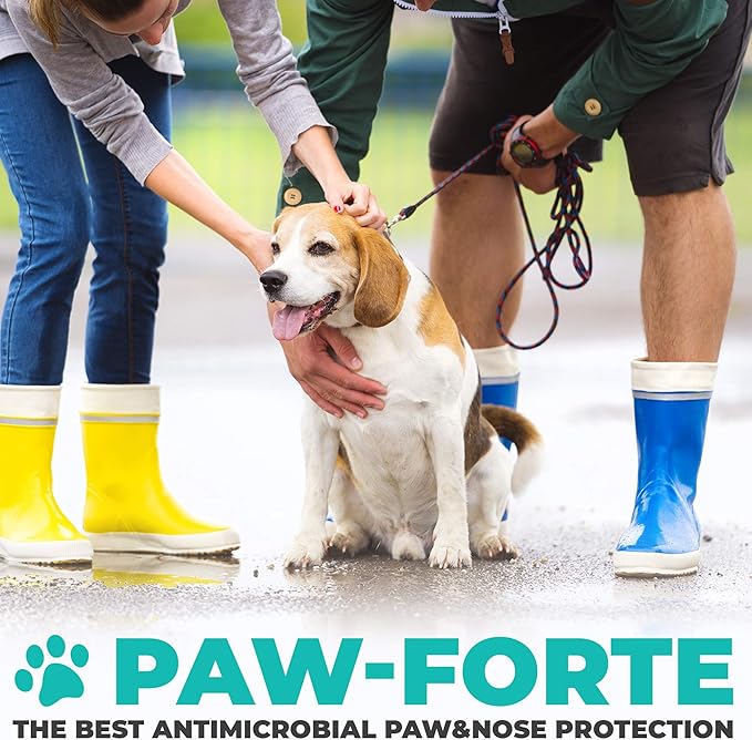 Forticept PAW Balm | Dog Paw Protector from Hot Pavement, Dirt, Salt, Ice and Snow | Soother and Moisturizer for Cracked Dog Paw Pads | Natural Wax Based, Lick Safe 3 oz