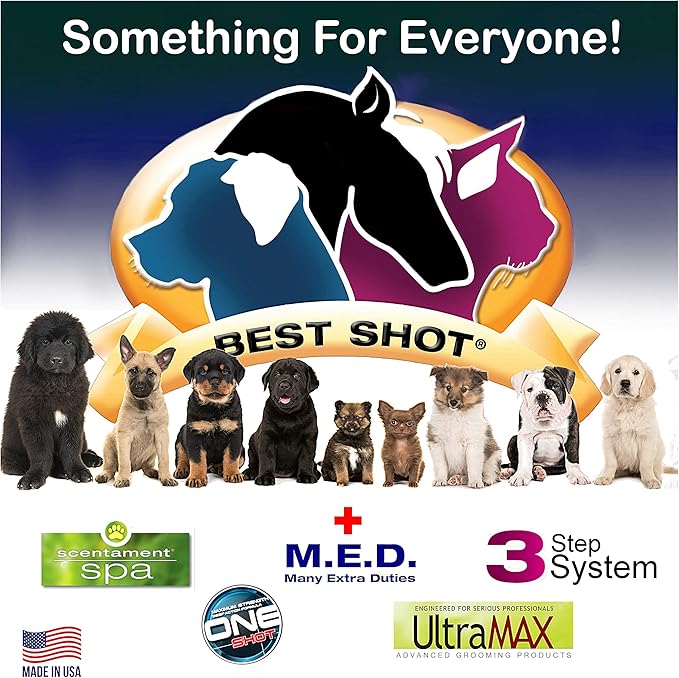 Best Shot Scentament Spa Seasonal Body and Facial Wash, Tearless Shampoo, Hypoallergenic Body Wash, Removes Tear Stains, Tropical Breeze, 16 Oz.