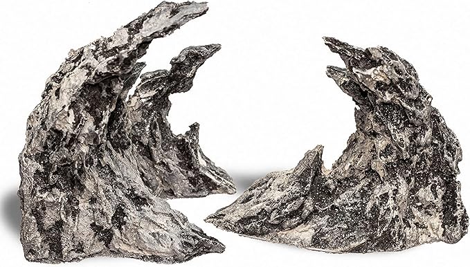 Novelsite Fish Tank Decor- Jagged Canyon Rock Formation ,Made of Solid Sandstone,Suitable for a Variety of Fish Tank Scenes, DIY Planting Moss, Safe and Non-Toxic