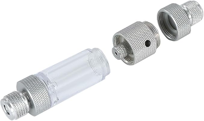 LINLAN Easy Water Refill CO2 Bubble Counter with Check Valve and Water Adder for Planted Aquarium CO2 Regulator (Air Pipe Connection)