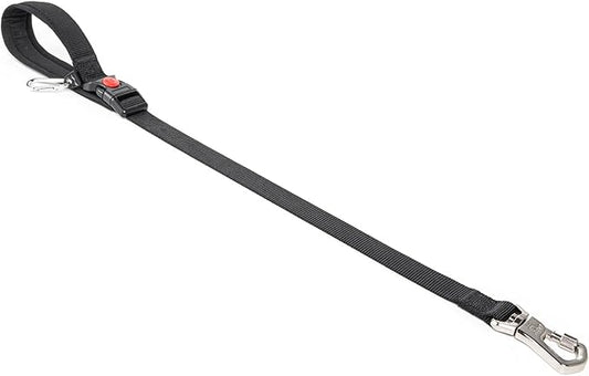 TSPRO Dog Training Leash with Sturdy Metal Buckle, 26 Inches Adjustable Short Leash for Large Dogs, Comfortable Padded Handle (Black)