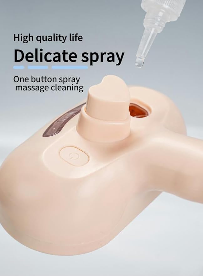 Pet Grooming Steam Brush, Pet Spray Hair Removal Comb, Anti-Static, Rechargeable, Comfortable Grip, for Dogs & Cats, Spray Hair Removal Comb, Steam Brush for Shedding & Grooming, White