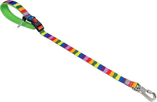 TSPRO Dog Training Leash with Sturdy Metal Buckle, 26 Inches Adjustable Short Leash for Large Dogs, Comfortable Padded Handle (Multi Colored)