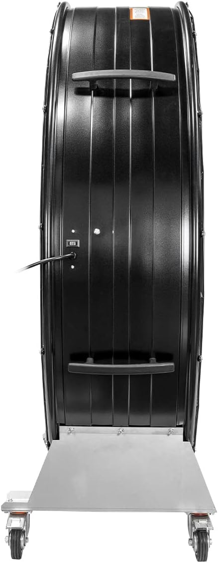 Maxx Air 60 Inch High Velocity Industrial Belt Drive Drum Fan | Heavy Duty Barrel Fan with Durable Rolled Steel Housing | Commercial, Garage, Workshop, or Warehouse Use | 19,000 CFM