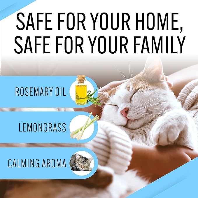 Emmy's Best EBPP Stop The Scratch Cat Spray Deterrent for Kittens and Cats 32oz - Non-Toxic, Safe for Plants, Furniture, Floors and More Cat Deterrent Spray with Rosemary Oil