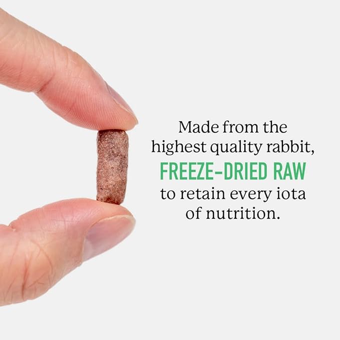 Dr. Harvey's Rabbit Bites Freeze-Dried Raw Dog Treats, Single Ingredient, All-Natural Rabbit Meat Protein for Dogs, Allergen-Free, 7 Ounces (1 Pack)