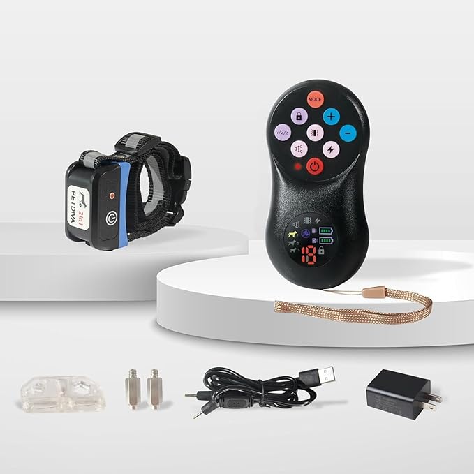 Dog Training Collar Pet Anti Barking 2025 Upgraded Shock Collar, Wireless Charging Dog Training No Barking Device, Fully Sealed Waterproof Rechargeable Collar Receiver