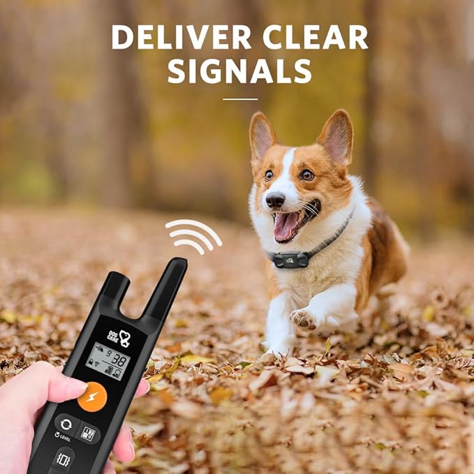 Dog Training Collar - Rechargeable Dog Shock Collar with Beep, Vibration and Shock Training Modes, Rainproof, Long Remote Range, Adjustable Shock Levels Shock Collars for Dogs with Remote