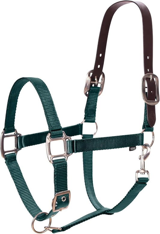 Equinavia Loki Adjustable Breakaway Horse Halter - Hunter Green - Cob