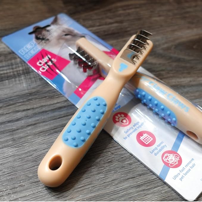 Dog and Cat Grooming Dematting Comb - Knot Remover for Long-Haired and Short-Haired Pets, Ideal for Cats, Dogs, and Rabbits - Durable and Ergonomic Design
