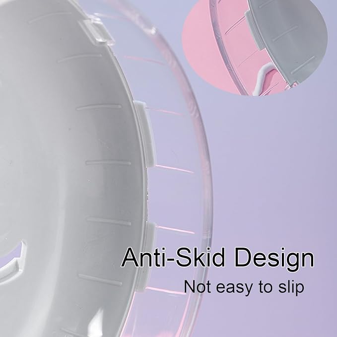 Jeeone Silent Hamster Wheel 7 inch, Hamster Exercise Wheel, Height-Adjustable Hamster Wheel Cage Accessories, Hamster Running Toys Small Animals Exercise Wheels (Blue)