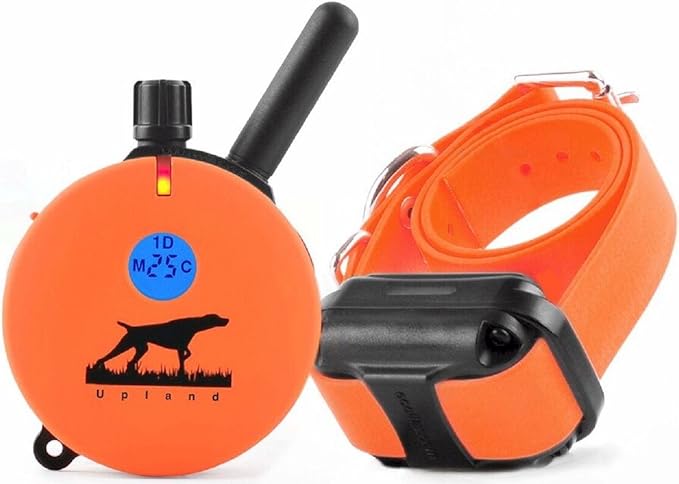 Educator E-Collar Humane Dog Training Collar with Remote, 100 Safe Tapping Stimulation Levels, Night Light, Waterproof, Rechargeable, 1 Mile 1 Large Dog, Orange