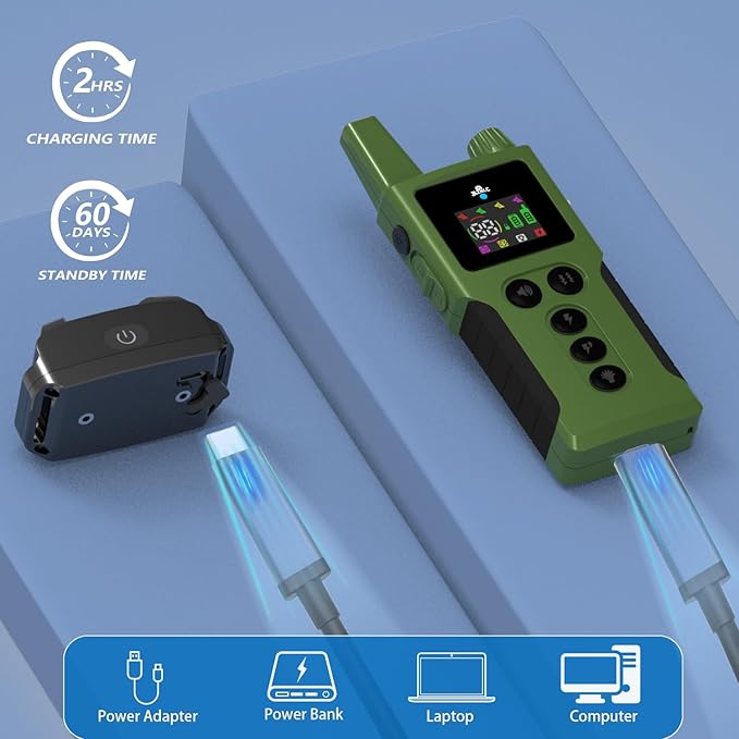 Dog Shock Collar - 4200FT Dog Training Collar with Remote Innovative IPX7 Waterproof with 4 Training Modes,Vibration and Shock,Rechargeable E-Collar for All Breeds