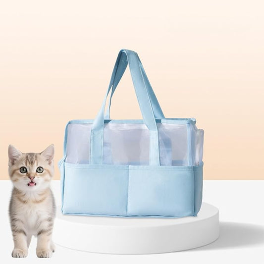 Dog Purse Carrier for Small Dogs Cat Kitty Puppy Rabbit Bunny Dog Cat Bag Carrier for Animals up to 22lbs Soft Sided, Collapsible Pet Carrier Sling for Outing Travel Vet-Sky Blue