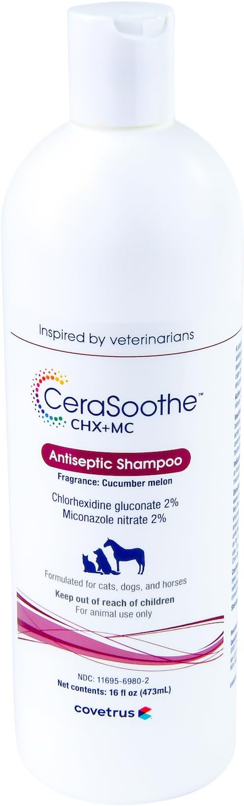 CeraSoothe® CHX+MC Antiseptic Shampoo 16oz