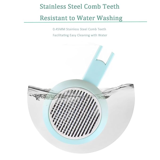 Cat Hair Brush, Cat Brush for Shedding, Suitable for Long and Short Haired Cats and Dog, Green