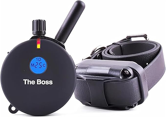 Educator E-Collar Humane Dog Training Collar with Remote, Features 100 Levels of Safe Stimulation, Tapping Sensation, Night Light, Waterproof, Rechargeable, 1 Mile 1 Dog, Black