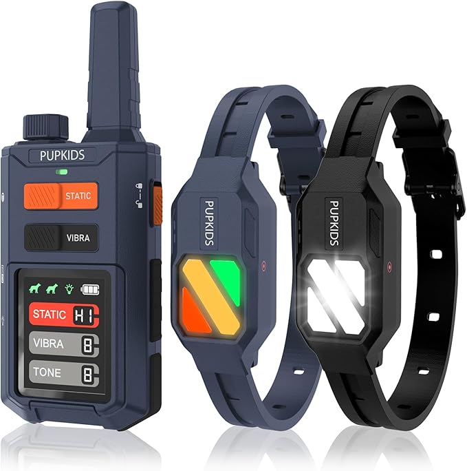 Dog Training Collar 2 Dogs with 3 Night Lights-4200FT E Collar for Dogs Training, 4 Powerful Modes with 119 Training Levels Rechargeable Electric Dog Collar for 20-140 lbs Dogs