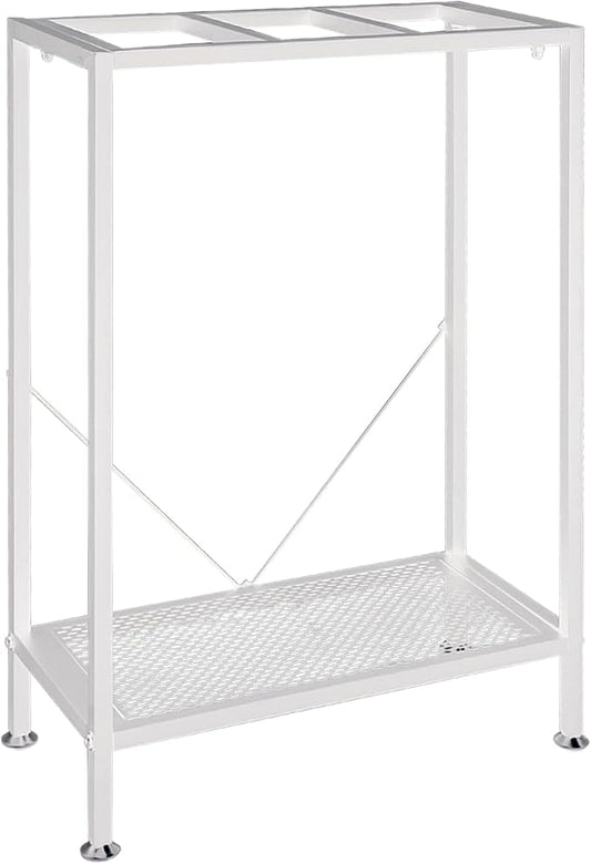 Fish Tank Stand: The Perfect 10 Gallon Metal Aquarium Stand Measuring 22.8" W x 10.6" D x 31.3" H to Fit Your Aquatic Display Needs. (10 Gallon-White)
