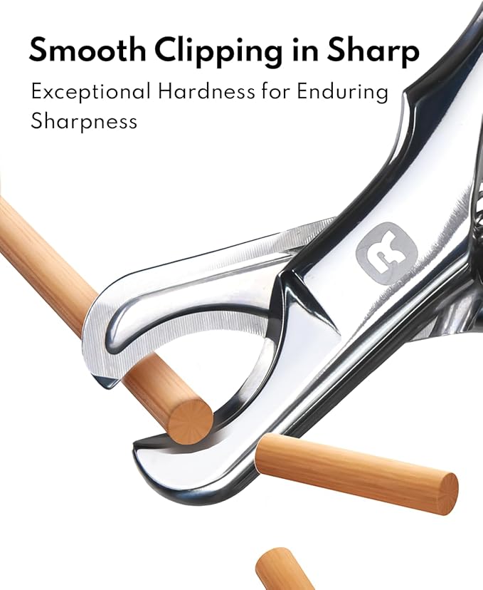 Dog Nail Clippers – Sharp, Durable, All Steel Material, Ergonomic Non-Slip Handle, Safe and Comfortable Trimming, Professional Pet Nail Trimmers for All Dogs Cats