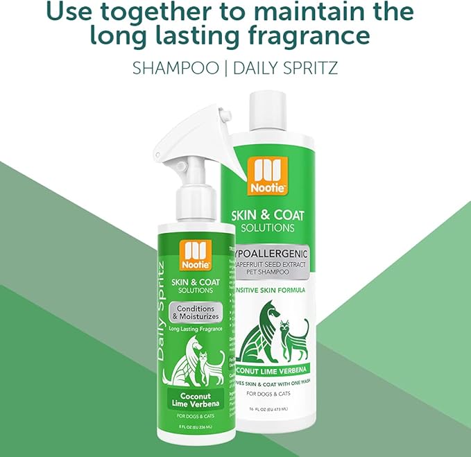 Nootie - Pet Shampoo for Sensitive Skin - Revitalizes Dry Skin & Coat - Natural Ingredients - Gentle Dog Shampoo - Cleans & Conditions