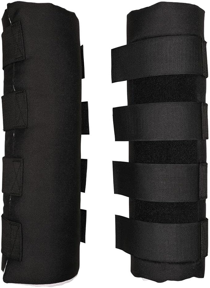 Dura-Tech Quick Wrap No Bow Leg Wraps for Horses | Size 14" | Color Black | Exceptional Leg Coverage | Versatile Use | Secure and Easy Application | Sold in Pairs