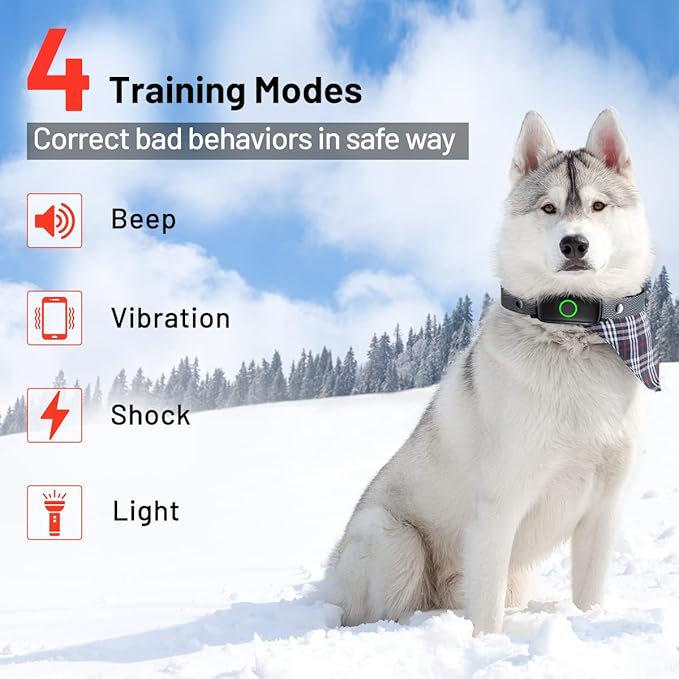 Dog Training Collar with Remote 3300ft Range Waterproof Rechargeable Electric Collar for Small Medium Large Dogs