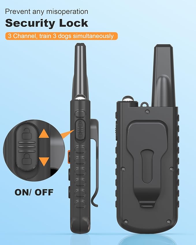 Dog Training Collar 2 Dogs - 3300FT Shock Collar for Dogs with 3 Training Modes, Rechargeable IP67 Waterproof for Small, Medium, and Large Dogs