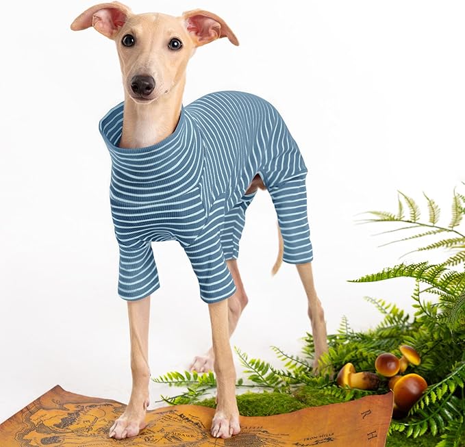 Dog Sweaters for Small Dogs Girls Boys, Striped Pet Sweaters for Fall Winter Dog Clothes, Turtleneck Pullover Knitwear for Small Medium Large Dogs