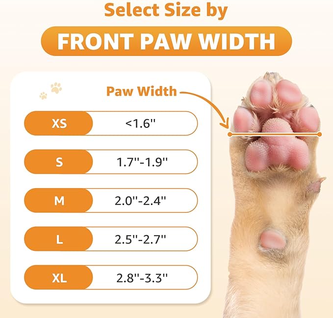 Double Sides Non-Slip Dog Socks to Prevent Licking Paws - Strong Traction for Paw Protector, Senior Dogs, Hardwood Floors, Dog Booties with Grippers - Size Large