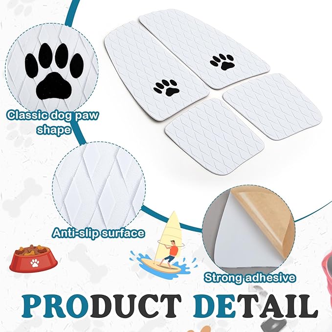 Dog Traction Pad Dog Paddle Board Kayak Accessories 21.2 x 15.3 Inch Non Slip Deck Grip Mat Surfboard Traction Good Grip EVA Foams for SUP Skimboard Paddleboard Surfboard