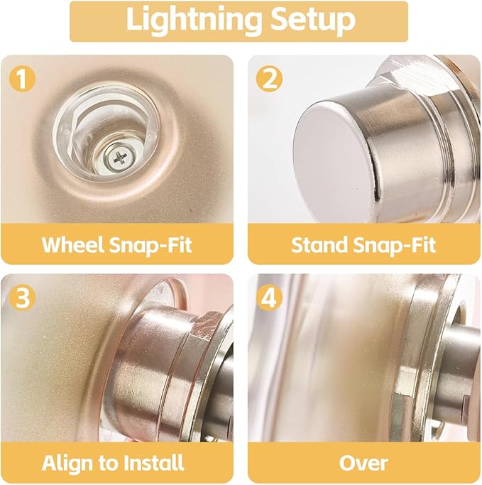 Super Silent Hamster Wheel 10.4 Inch, Magnetic Large Rat Wheel for Chinchilla, Gerbil, Guinea Pig, Cat, Mouse, Sugar Glider and Dwarf, Syrian Hamster Accessories (Cream White)