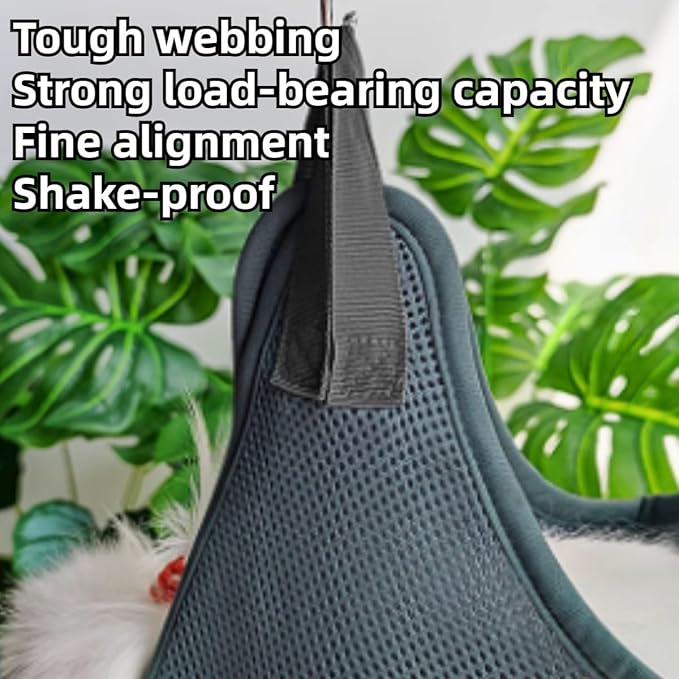 Rabbit Grooming Hammock with Safety Belt for Nail Clipping, Grooming, Bunny Bathing Bag for Nail Trimming, Cat Claw Care Bag, Small Animal Grooming Harness (Grey,XX-Small)