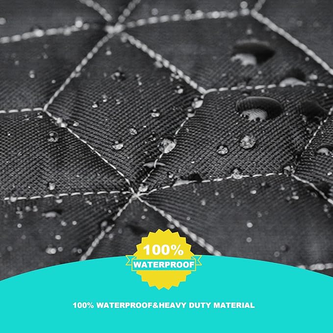 Dog Car Seat Covers for Back Seat, Waterproof Back Seat Covers for Ford Explorer/Subaru Outback/Honda Pilot, Heavy Duty Non Slip Back Seat Cover for Dogs in Car, Easy Clean Car Seat Protector