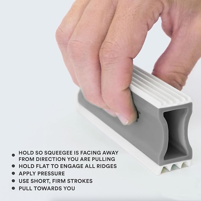 FurDozer X3 MEGA Pet Hair Remover & Auto Detailing Tool - Cat & Dog Hair Remover for Carpet, Car Interior, Couch, Bedding, & Furniture - Reusable Pet Hair Removal Tool for Dog Fur & Lint, 10", Grey