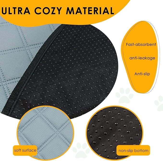 2 Pack Guinea Pig Cage Liners for C&C 2x3 Habitat Washable Guinea Pig Bedding Super Absorbent | Waterproof | Non Slip| Reusable Guinea Pig Pee Pads for Small Animals Cage - 41.3" x 27.6"