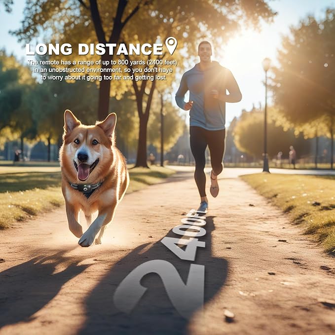 Dog Shock Collar Featuring A Touch Screen, E-Collar with Security Lock and 3 Training Modes, Rechargeable, Waterproof Dog Training Collar for Large Medium Small Dogs, for All Breeds, Size