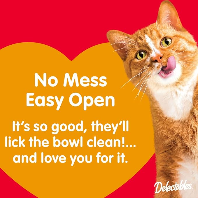 Hartz Delectables Chowder Lickable Wet Cat Treats for Kitten, Adult & Senior Cats, Tuna & Whitefish, 12 Count