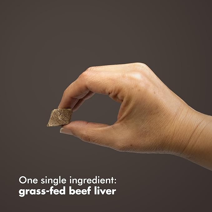 King Lou Pets - Beef Liver Dog Treats - Freeze Dried Liver Treats For Dogs and Cats - USA-Made Dog and Cat Treats - Rich in Iron, Vitamins and Nutrients For Immune Health - 1 lb Prior to Freeze-Drying