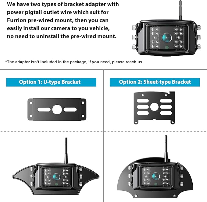 Fookoo HD 1080P 9" Wireless Backup Camera System, 9-inch Dual/Quad Split Monitor w/Recording, Supports 4 Cameras, IP69 Waterproof Rear View Cam Parking Lines 32GB SD Card for RV/Trailer/Truck(DW901)