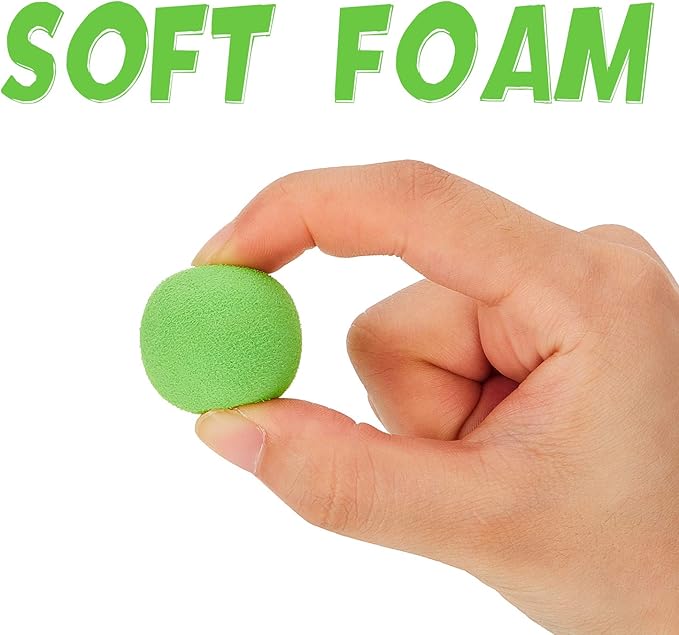 Frienda 24 Pieces Refill Balls Soft Green Foam Balls Refills Approx 1. 1 Inch in Diameter, Soft Small Light Cat Ball Toys