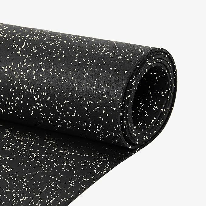 Flooring Inc's 1/4" Thick Tough Rubber Flooring Roll | Flexible Recycled Rubber Floor Mats for Home Gym | Heavy Duty Rubber Mat for Home Gyms, Sheds, Horse Stall Mat or Trailer