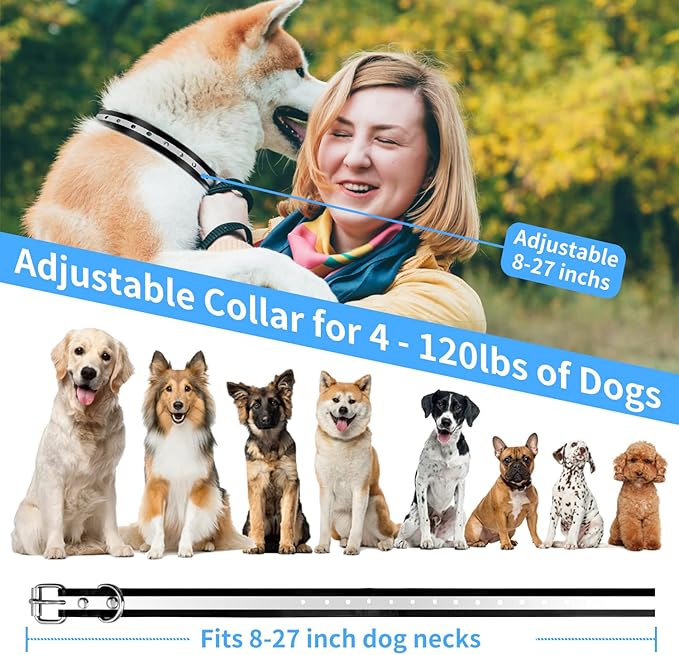 PaiPaitek Bark Collar with Remote, Automatic Bark and Training Collar Combo with Beep, Vibration, Shock, Auto Bark Mode, Up to 3300ft Range Dog Shock Collar for Small, Large and Medium Dogs